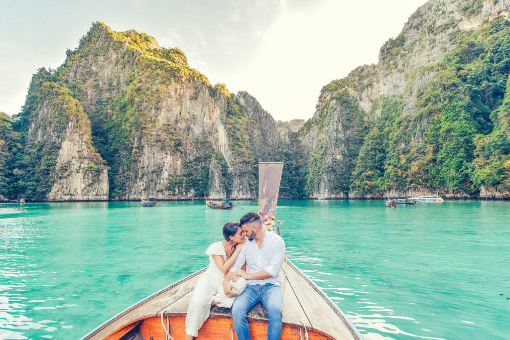 Phuket photographer engagement proposal at Phi Phi Islands