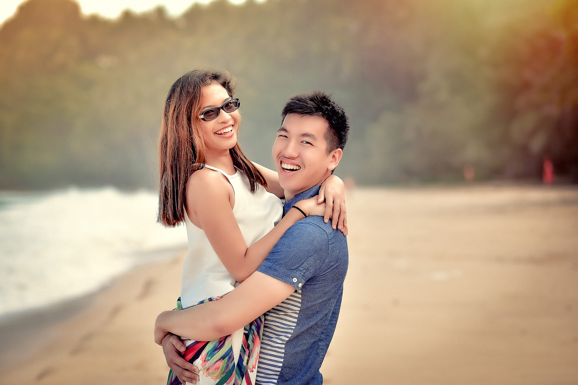 Maria & Bryan Beach Engagement Photoshoot