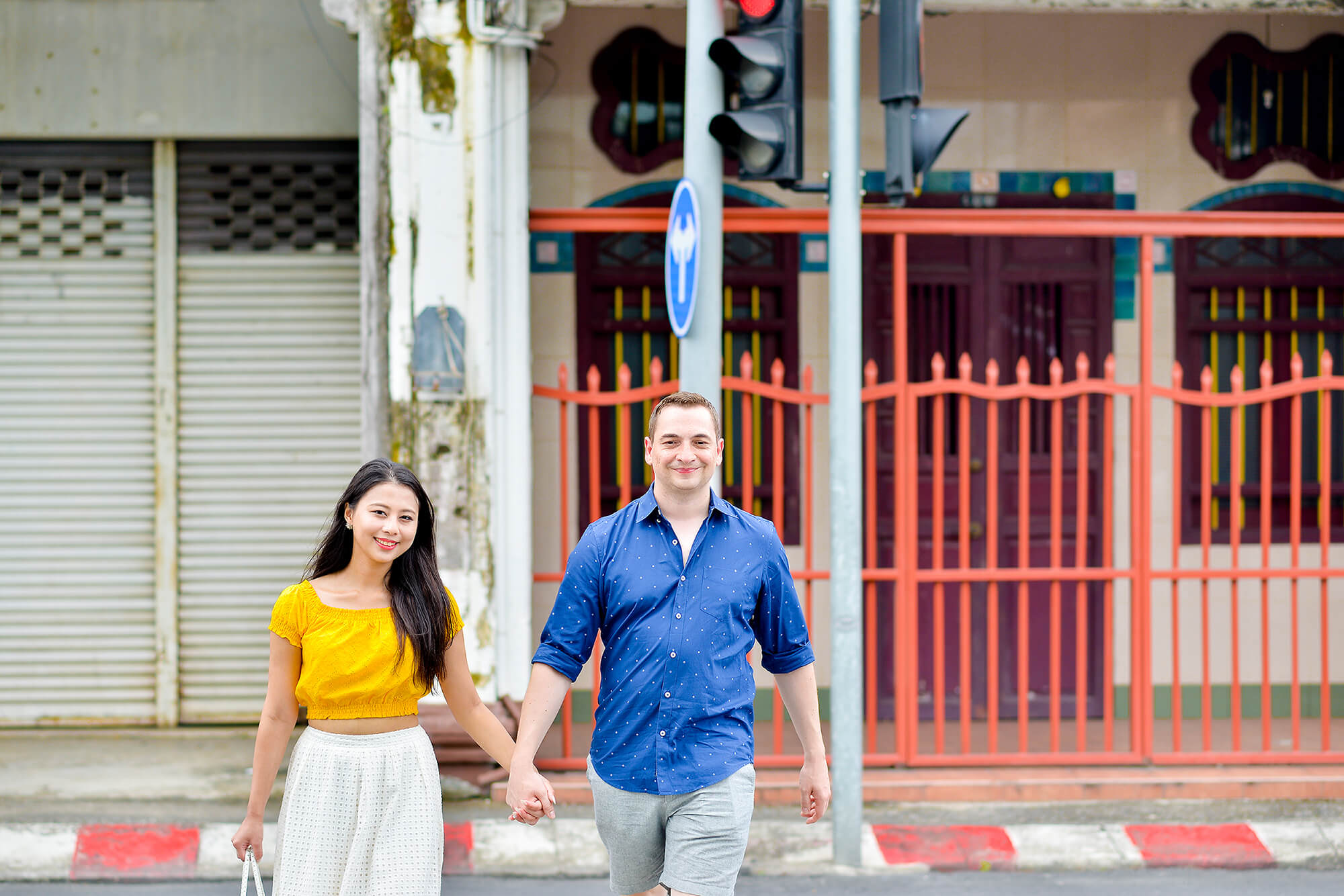 Phuket Old Town honeymoon couple photoshoot