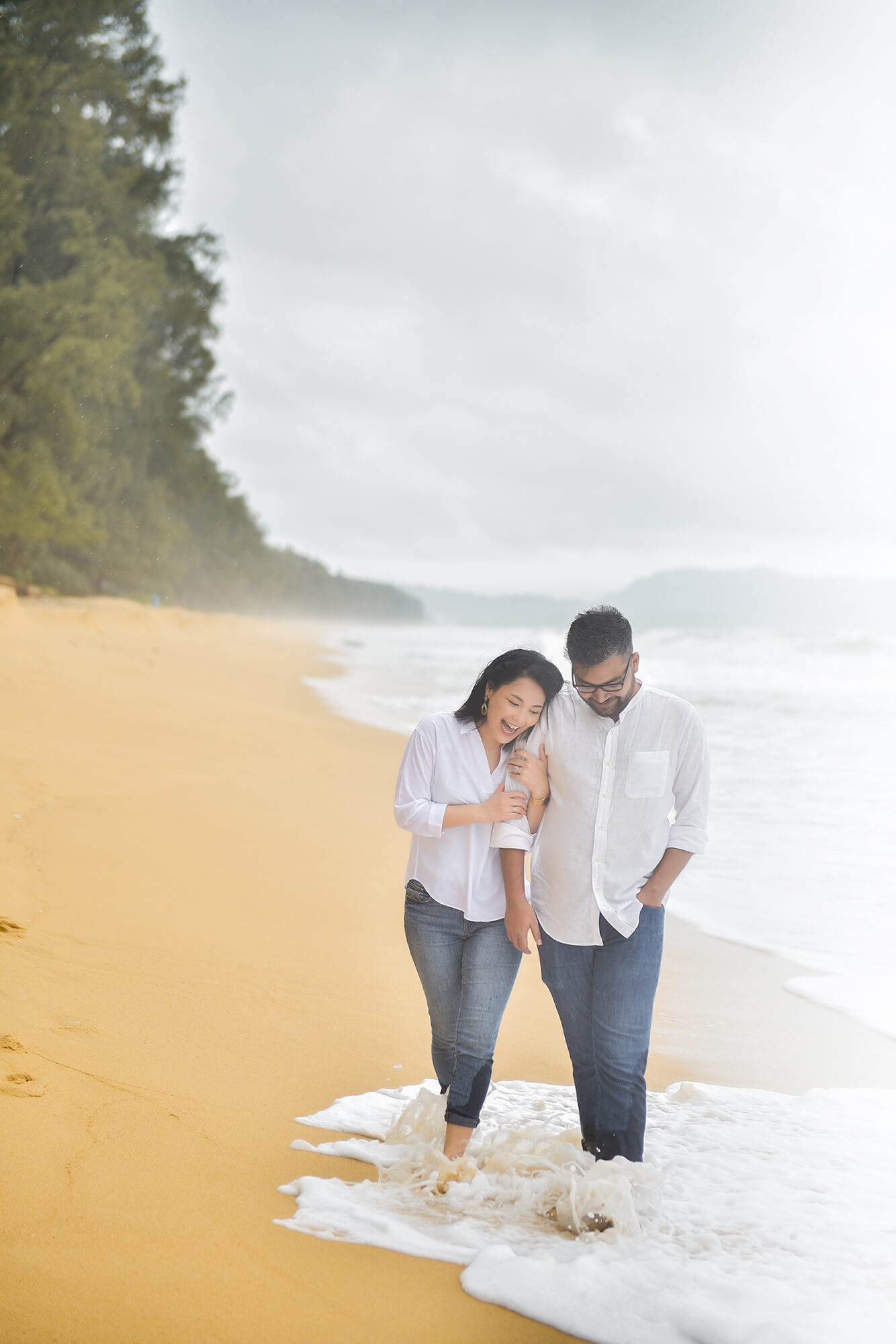 Rainy day pre wedding photography in Phuket