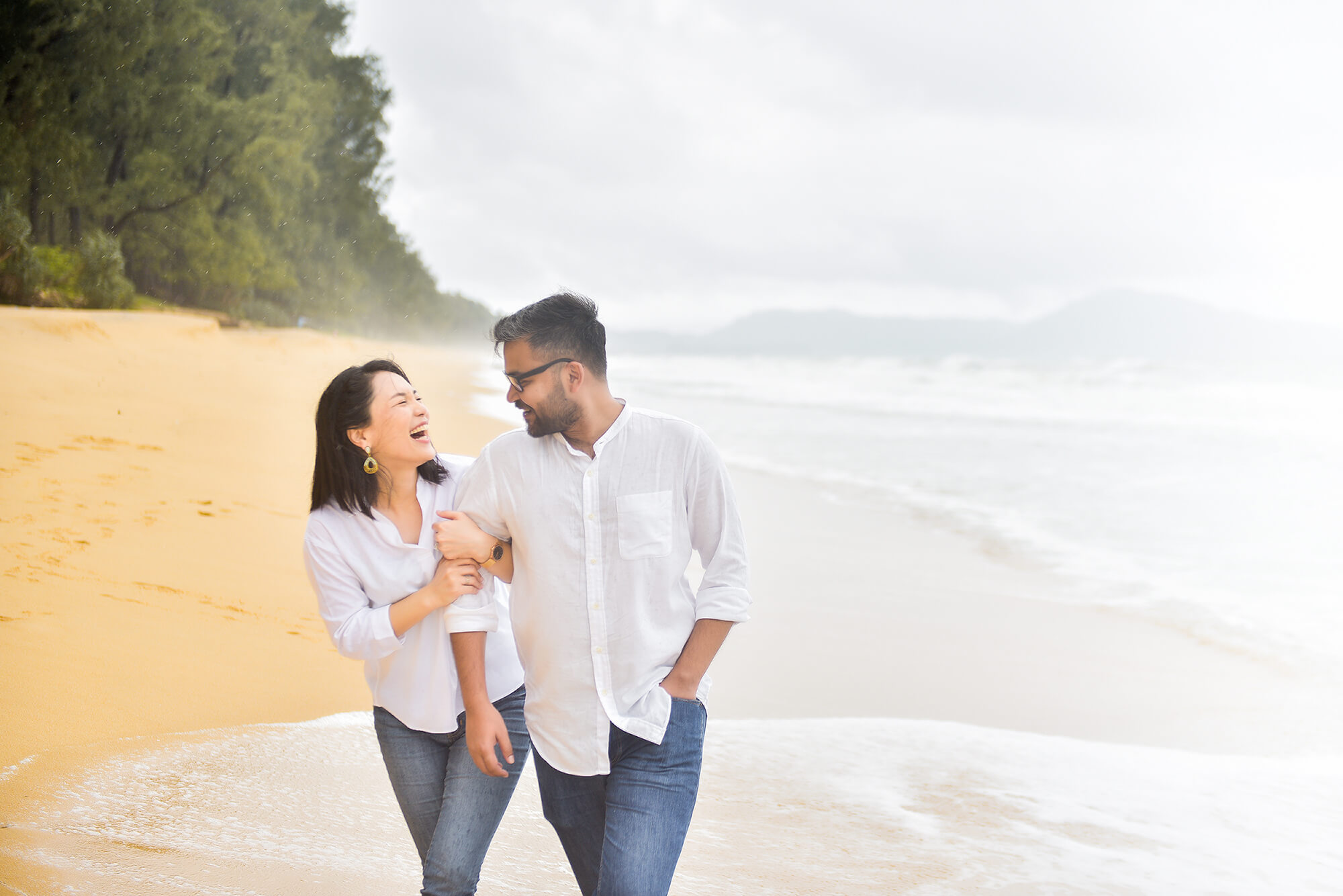 Rainy day pre wedding photography in Phuket